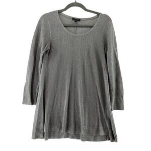 Eileen Fisher Gray‎ Linen Blend Sweater Size XS